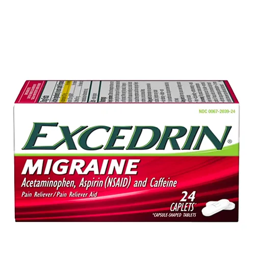 Excedrin Migraine 24 Caplets Pack – 12 CT
