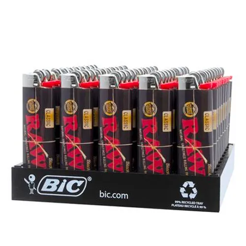 BIC RAW Black Lighter 50s