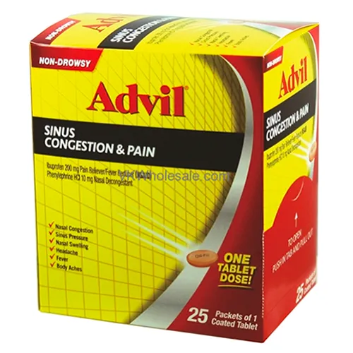 Advil Sinus Congestion & Pain 1/25 Box