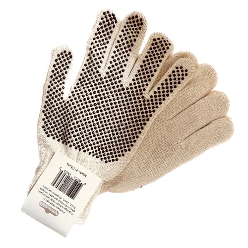 White Dotted Gloves 12 CT